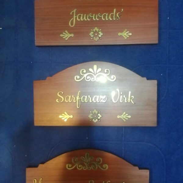 Customized Your Own Outdoor Wooden Nameplate