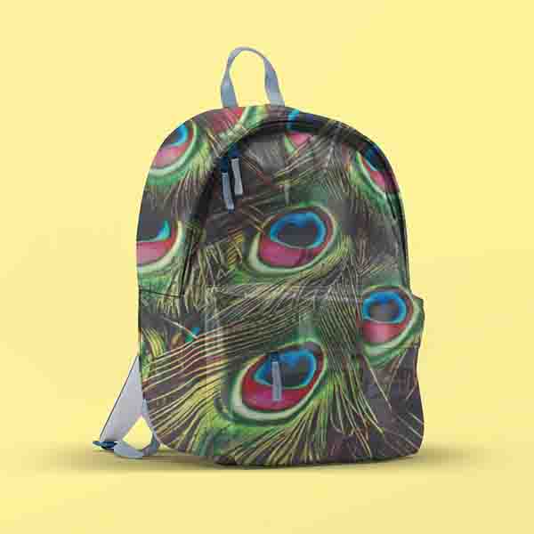 Peacock Backpack Customized Allover Printed Backpack