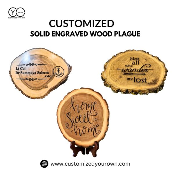 Personalized Solid Wood Plaques - Unique Gifts for Any Occasion