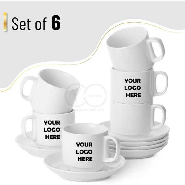 Custom Printed Tea Cups and Saucers